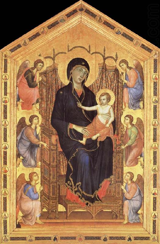 Duccio di Buoninsegna Her Madona and the Nino Entronizados,con six angelical oil painting picture